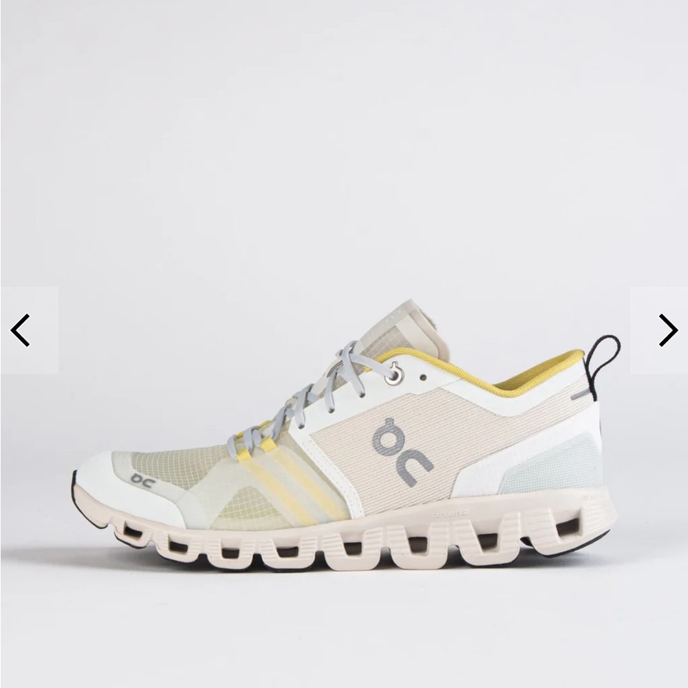 On Running Women's Sneakers in White and Yellow